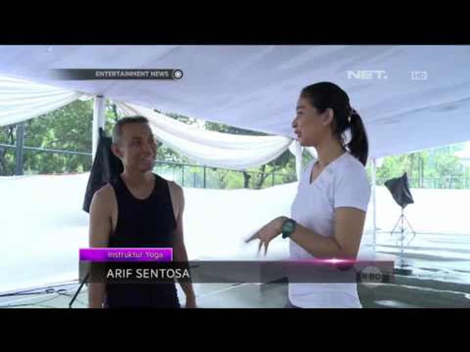 Reality Maria Sabta Ikuti Kegiatan Yoga