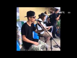Entertainment News - Penyanyi muda asal kanada menyanyi di Filipina