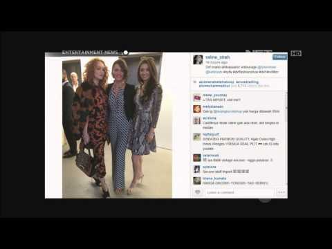 Raline Shah menghadiri New York Fashion Week 2014