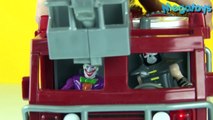 JOKER & BANE Badguy Firemen BATMAN ROBIN IRON MAN MR FREEZE saves the day imaginext toys