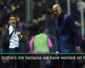 Conceding twice bothered me - Zidane