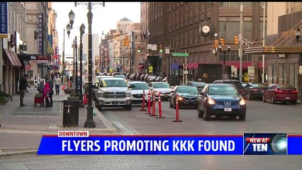 Descargar video: KKK Flyers Found Around Indianapolis Monument Circle