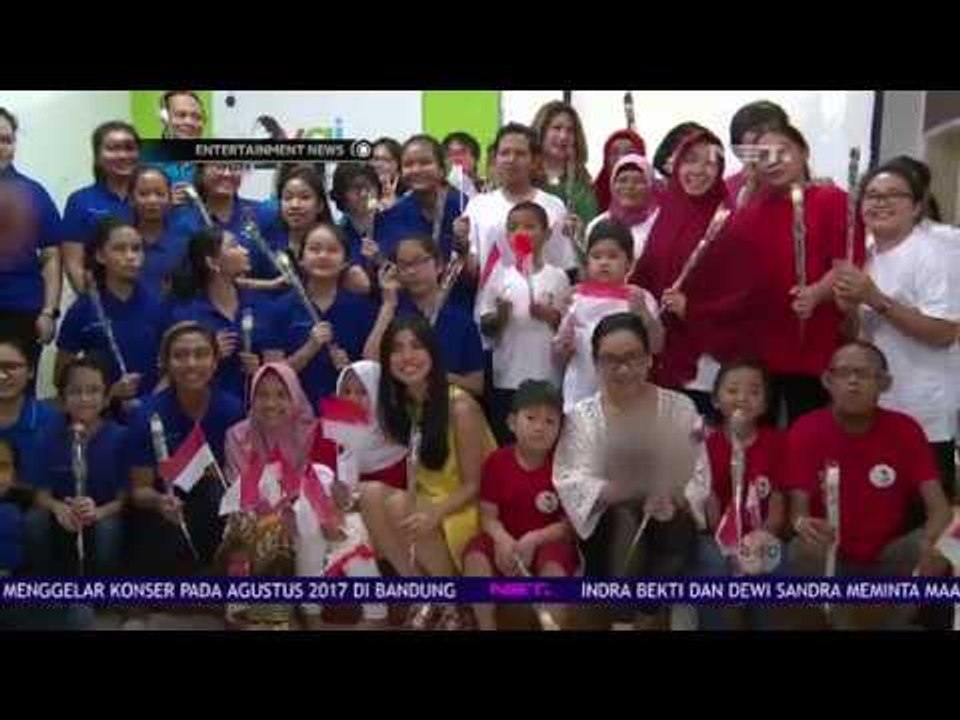 Melanie Ricardo Hibur Anak Anak di Rumah Anyo