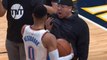 Russell Westbrook SHOVES Annoying Nuggets Fan, DEMANDS Protection by NBA