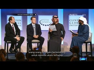 Matt Damon hadiri Clinton Global Initiative