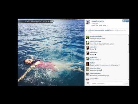 Maudy Ayunda Liburan ke Lombok