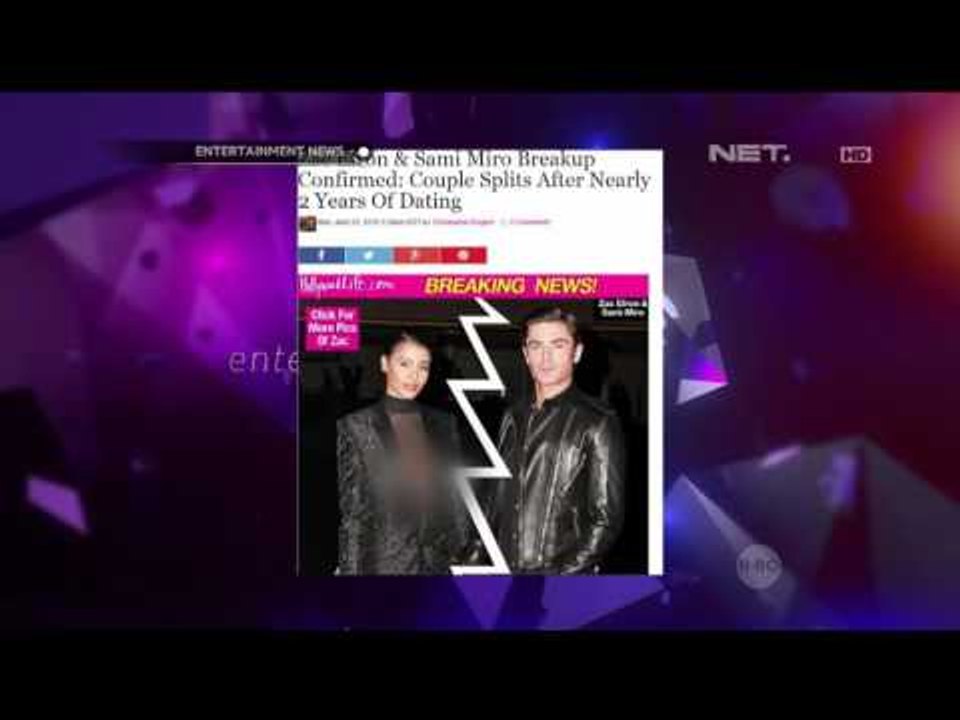 Setelah Dua Tahun, Zac Efron & Sami Miro Putus