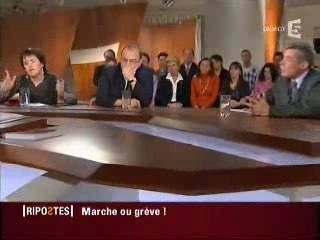 Annick Coupé (Solidaires) à propos des retraites