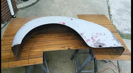 Video 22, Hot Rod 1946 Dodge Pickup, fender work started and a look at it outside