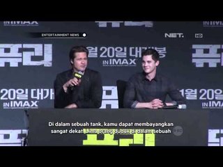 Brad Pitt mempromosikan Fury di Korea Selatan