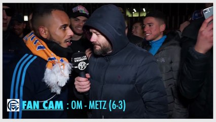 OM - Metz(6-3) : Une FanCam explosive avec des supporters en feu