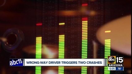 Four people injured in wrong-way crash on Loop 101