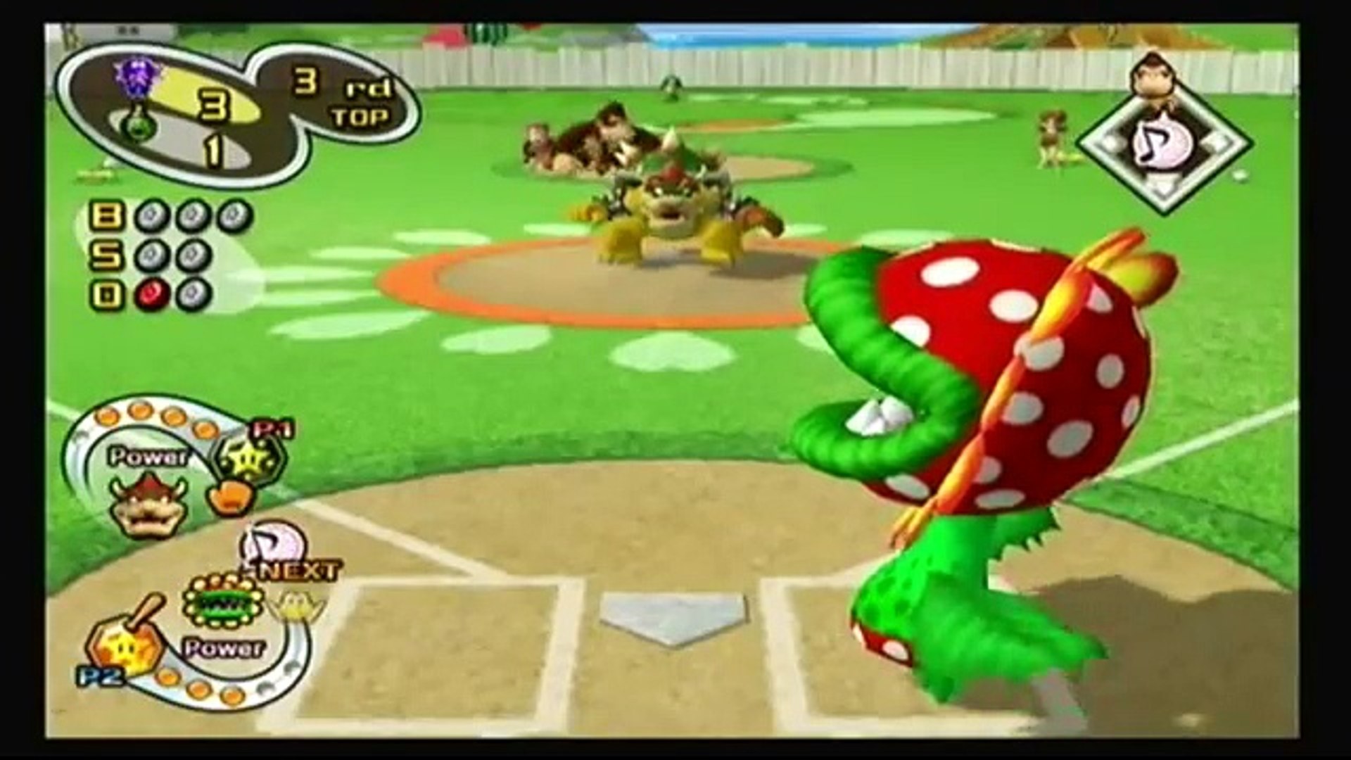 Mario Superstar Baseball Multiplayer - Game 4 - Waluigi Smart-Alecks @ Bowser Blue Shells