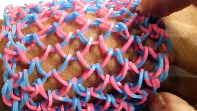 Широкий браслет из резинок. ♣Klementina Loom♣Урок 23. Чешуя дракона