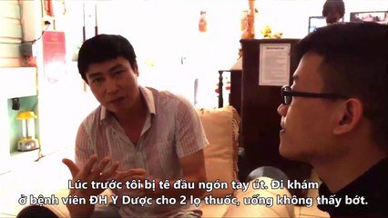 Anh Giao đã hết tê tay sau khi dùng 2 lọ Kiên Tý Hoàn Hoa Đà