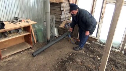 Солнечный вегетарий, Парник из окон, Проверка зимой.