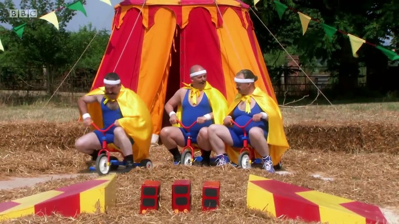 The Berrito Brothers show off their daredevil bicycling