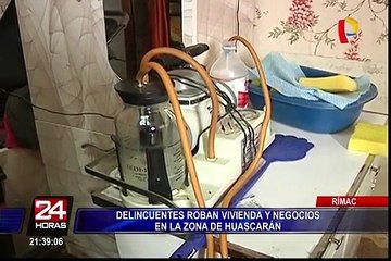 Rímac: delincuentes roban vivienda y negocios en la zona de Huascarán