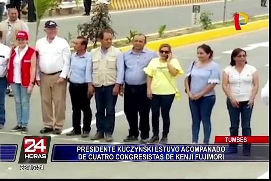 Tumbes: presidente Kuczynski supervisó obras junto a congresistas del bloque de Kenji