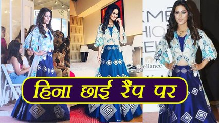 Hina Khan LOOKS Super Glamorous on Ramp at Lakme Fashion Week; Watch Video | FilmiBeat