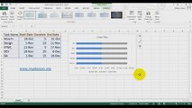 Create Gantt Chart in Excel 2016