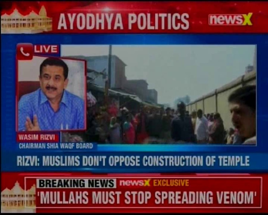 Muslims against Ram Mandir in Ayodhya must go to Pakistan or Bangladesh: Shia Waqf Board chairman Waseem Rizvi