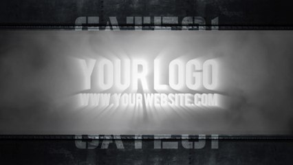 I will reveal your logo with a massive metal GATE video intro
