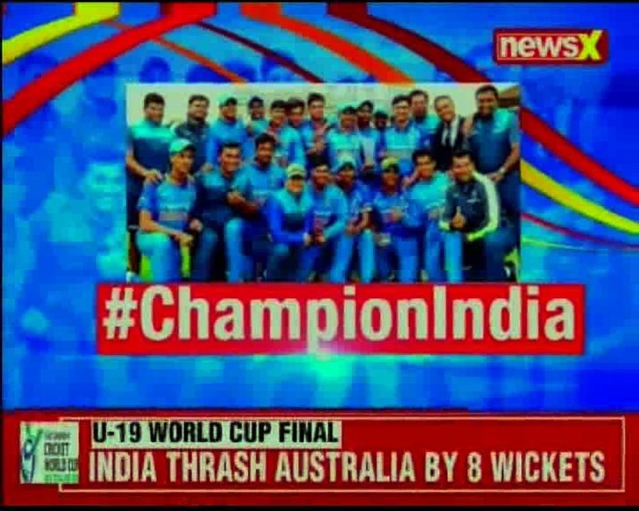 India beats Australia to win ICC U19 World Cup for 4th time; Manjot Kalra becomes Man of the Match