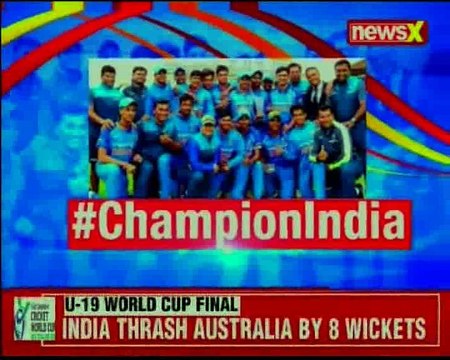 India beats Australia to win ICC U19 World Cup for 4th time; Manjot Kalra becomes Man of the Match