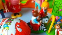Rodzinka Playmobil - Swinka Peppa jajka niespodzianki w przedszkolu - zabawki bajki dla dzieci