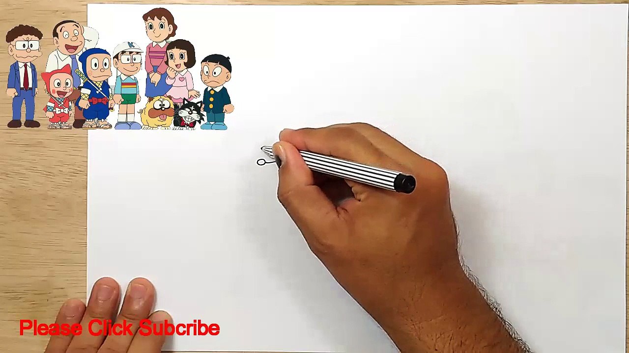How to Draw Ninja Hattori Family | Ninja Hattori
