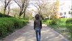 JAPAN walking Japanese man #1 Sumida Park(Sumida-ku,Tokyo) - 散歩道1 隅田公園(東京都墨田区)