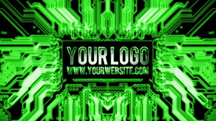 I will make this futuristic CRYPTO circuit video intro