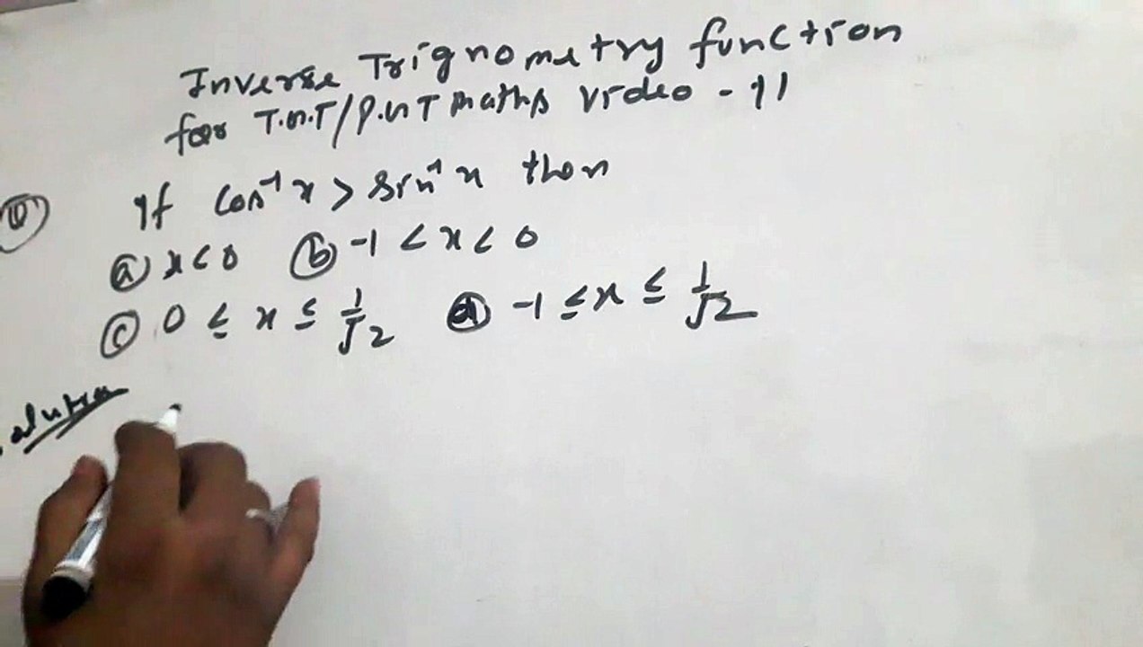 Inverse trignometry function video11