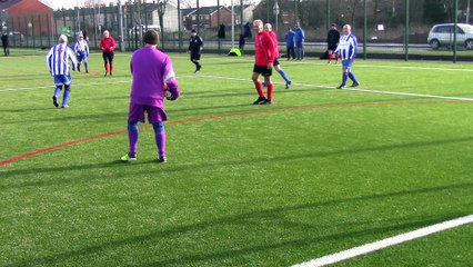 Vintage Celtic v. Chadderton short clip shot from behind the Chadderton goal line.