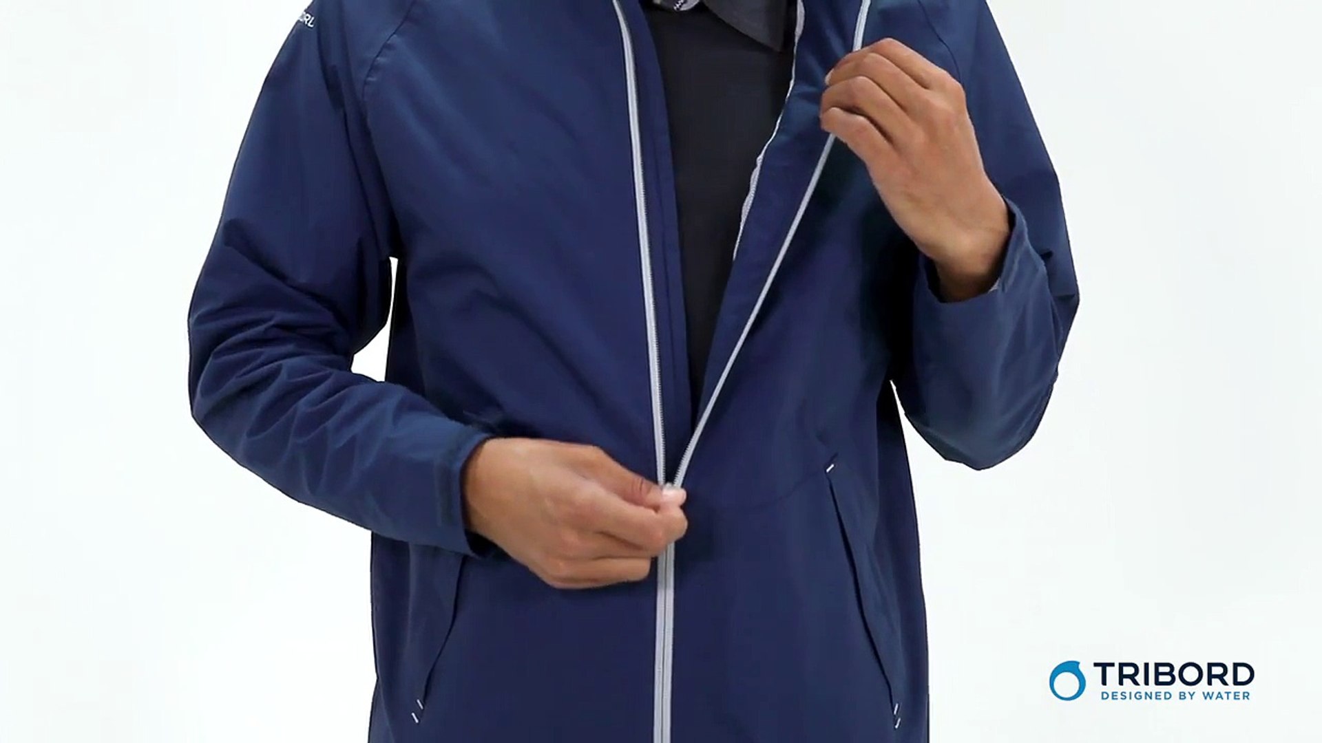 casaco impermeável náutico 100 masculino tribord