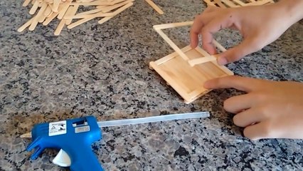 Abajur de palito de picolé ! Artesateck