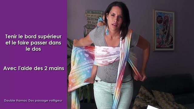 [LA CHOUETTE PORTEUSE] Comment nouer écharpe de portage : Double Hamac Dos