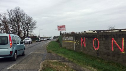 Opération cagouille contre le projet d'usine de méthanisation