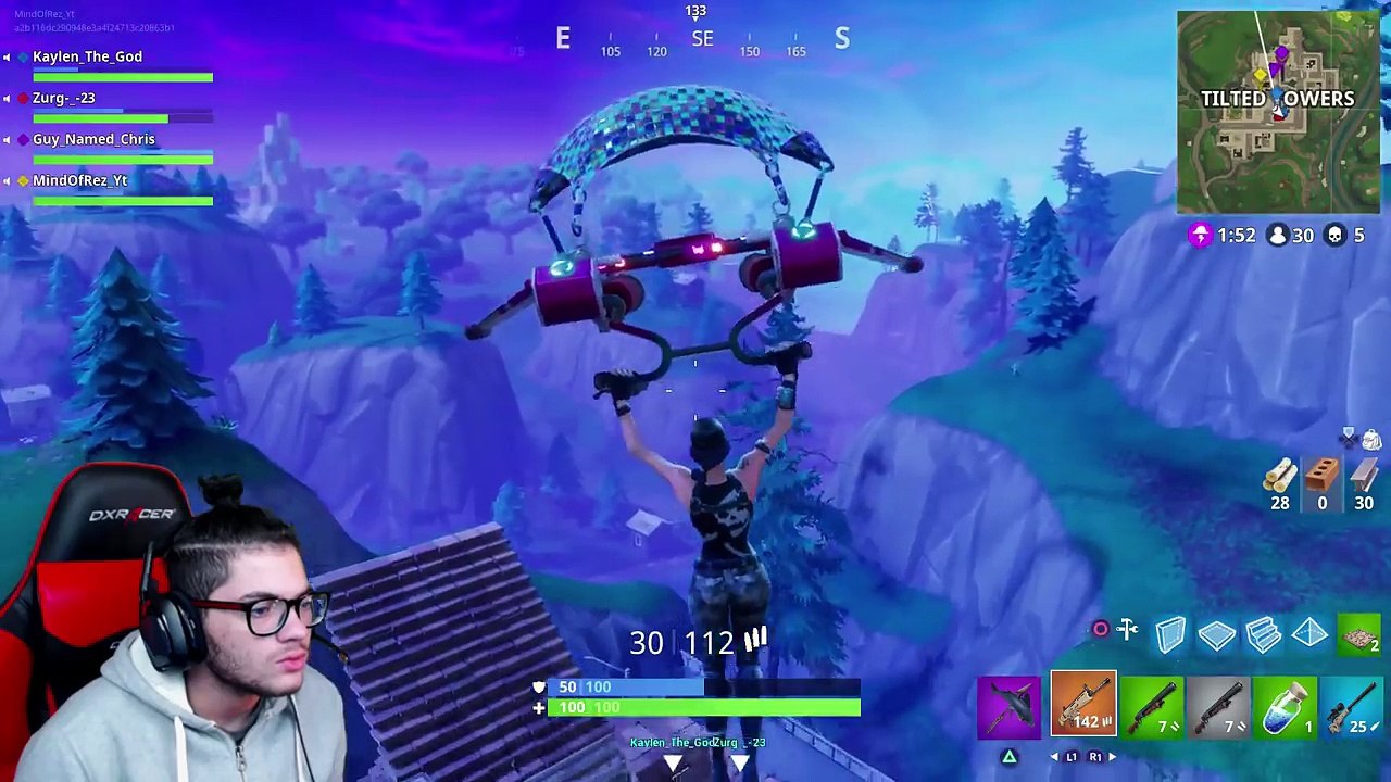 *NEW* MINIGUN IS UNSTOPPABLE! 9 YEAR OLD BROTHER PLAYS SQUAD! FORTNITE BATTLE ROYALE! WE REALLY WON!