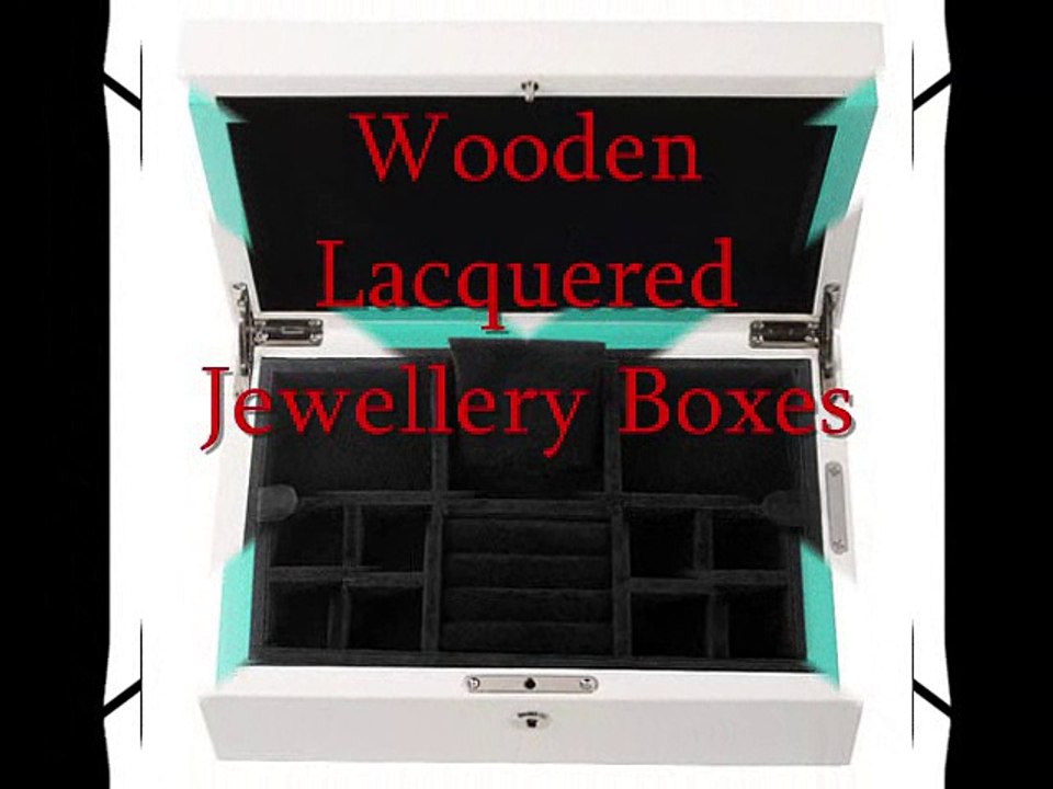 Wooden Lacquered Jewellery Boxes