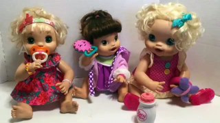 Baby Alive video 2006 soft face feeding VINTAGE FOOD and changing into YOU AND ME OUTFIT