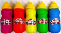 Play-Doh Surprise Baby Milk Bottles!! Superhero Finger Family Nursery Rhymes For Kids Learn Colors