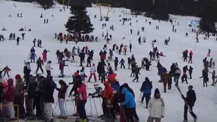 Uludağ'da Pistler Tıklım Tıklım