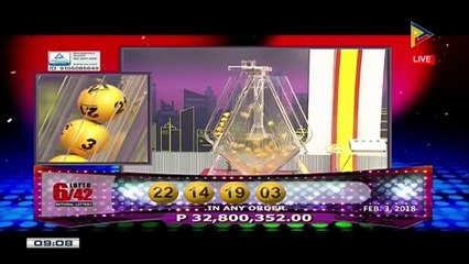 PCSO 9 PM Lotto Draw, February 3, 2018