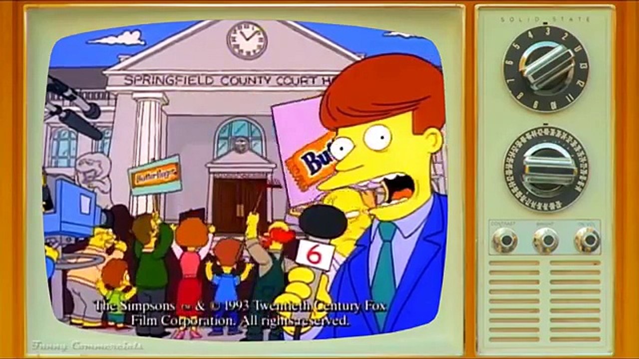 All The Simpsons Butterfinger Funny Commercials 20011988 Dailymotion Video