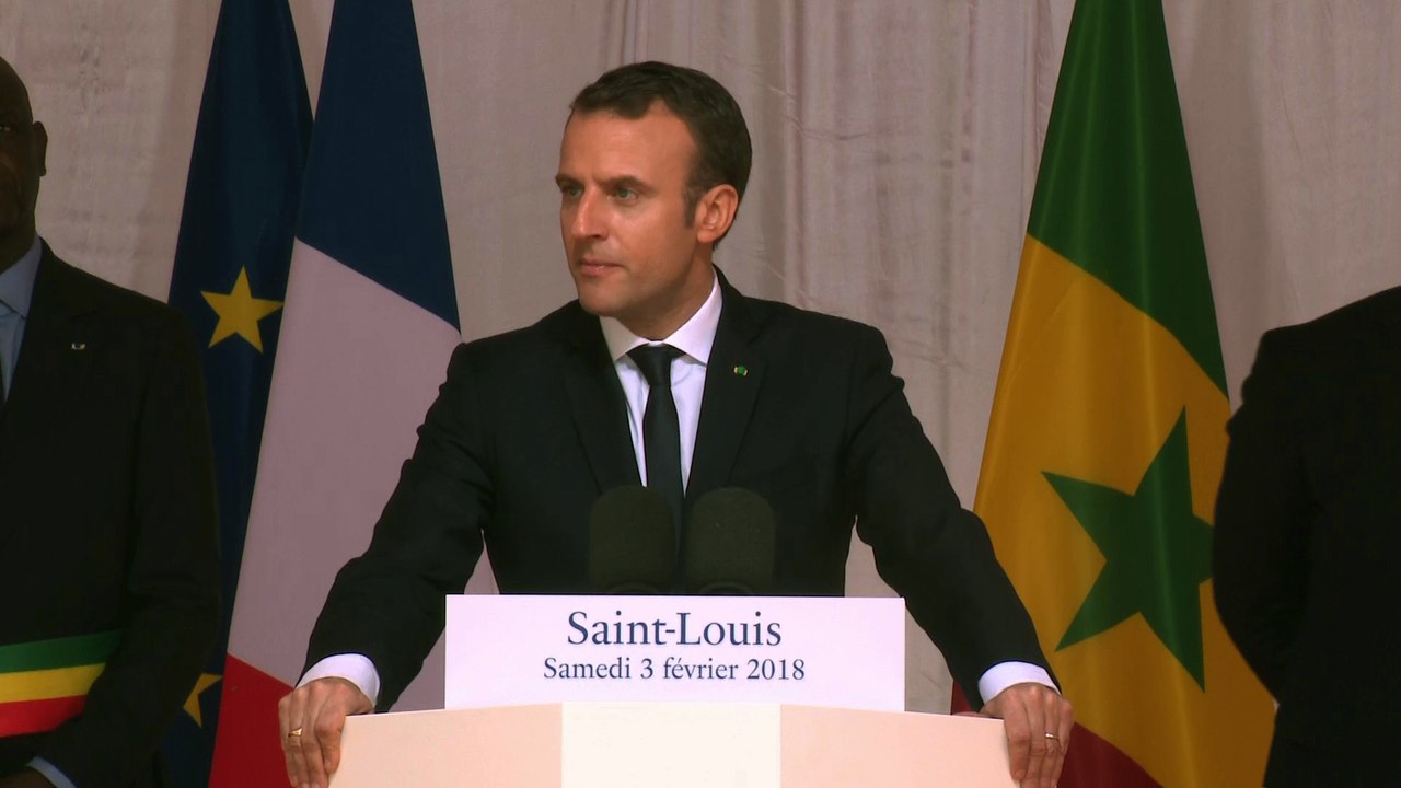 Discours du Président de la République Place Faidherbe au Sénégal