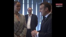 Emmanuel Macron retrouve Rihanna au Sénégal (vidéo)