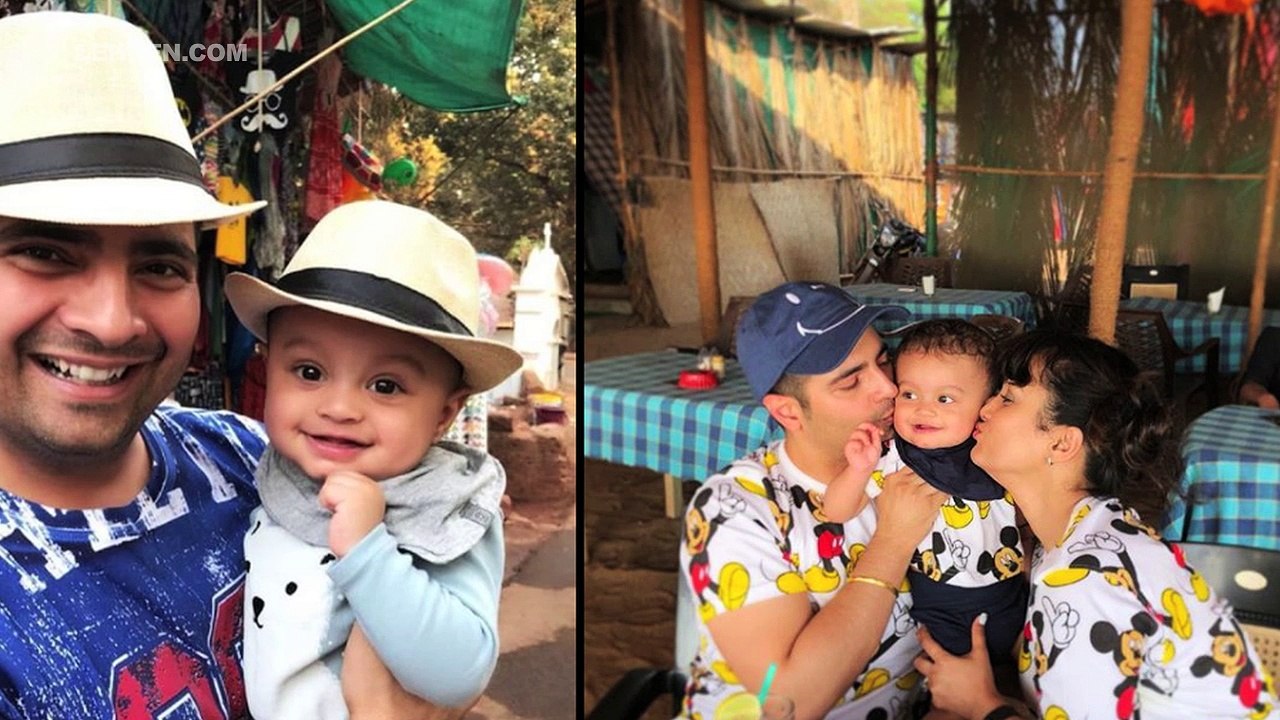 Karan Mehra and Nisha Rawal Enjoying Holiday With Son Kavish In Goa
