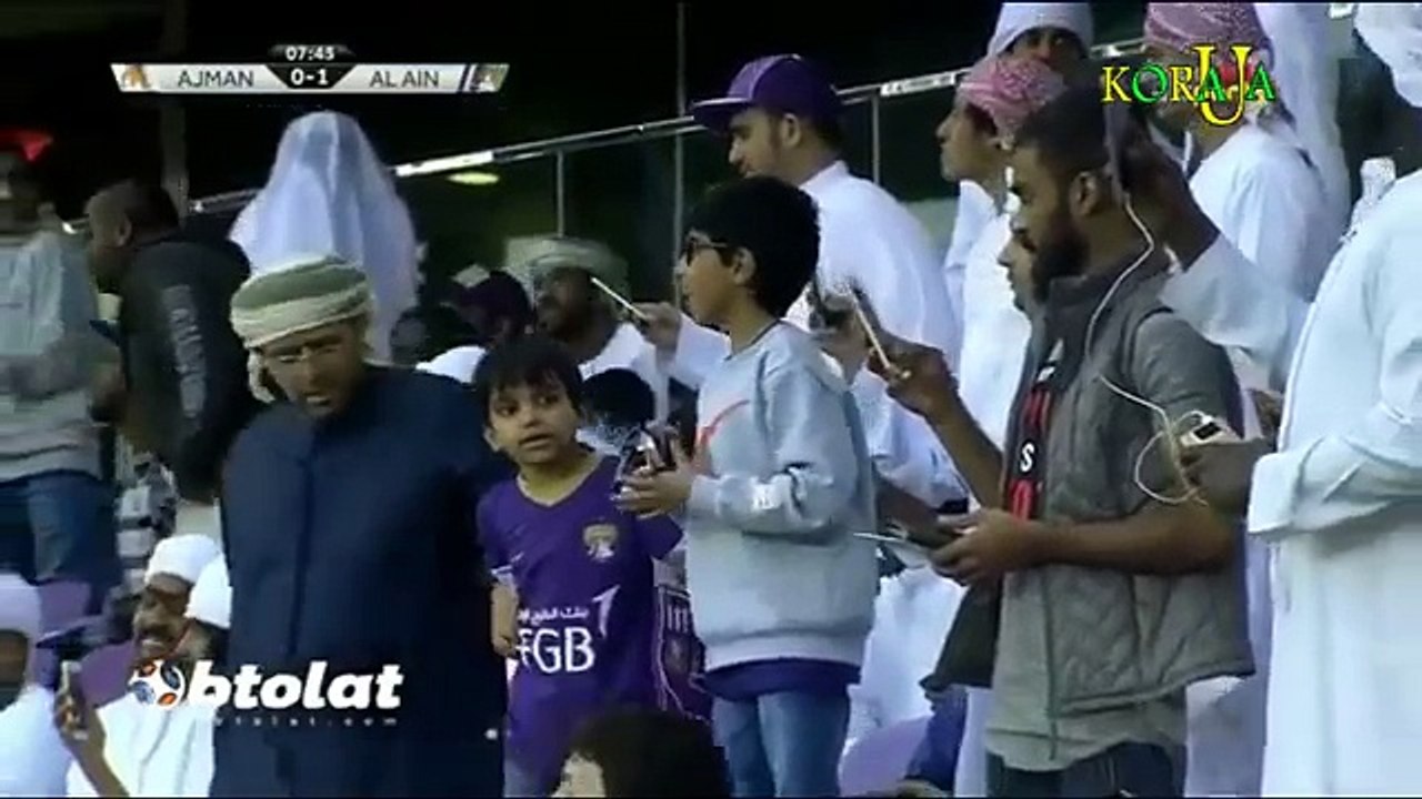 هدفين حسين الشحات - العين × عجمان - الدوري الاماراتي 2018